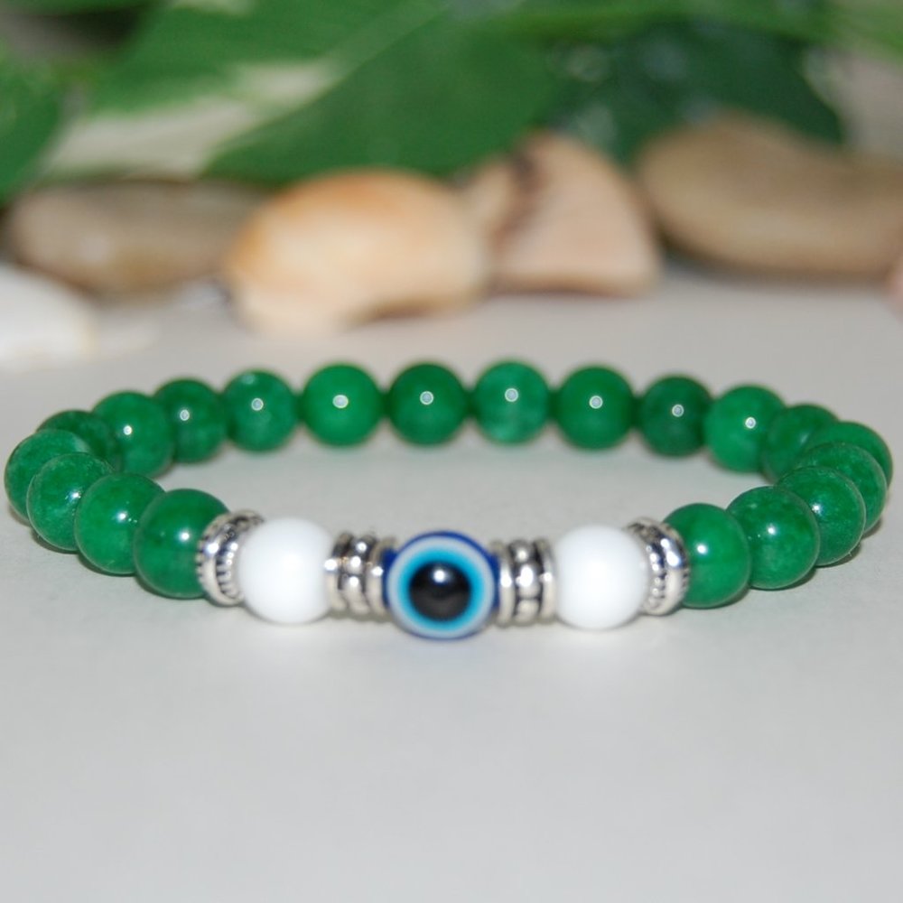 Jade Bracelet,Evil Eye Bracelet,Jade Evil Eye Bracelet,Good Luck Bracelet,Hamsa